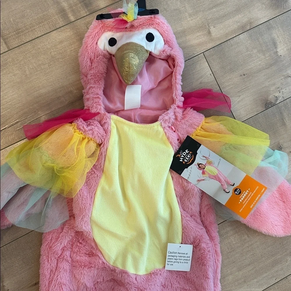NWT Hyde & EEK! Toddler Parrot Bird Halloween Costume Jumpsuit Sz 18-24M